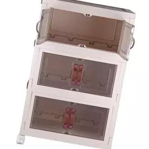 접이식 이동형 박스 의류 보관함 바퀴형 세탁물 수납함 (WFJ4YUU)