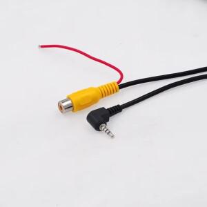 1피스 RCA 여성 AV-IN 2.5mm 자동차 AV 입력 변환기 케이블  네비게이션 오디오 바이크 오토바이 라인 2.