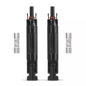 CNLonQ 15A 태양광 퓨즈 홀더 인라인 IP67 방수 실외기 패널 및 컨트롤러 DC1000V 2pc용 10x38mm 포함