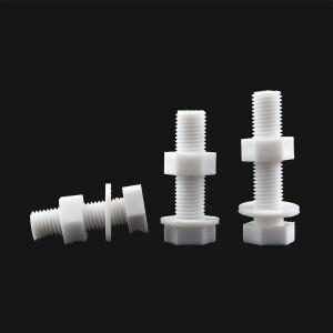 PP 폴리프로필렌 외부 육각 나사 너트 플랫 가스켓 플라스틱 절연 부식 방지 산성 및 알칼리 저항 볼트 M18