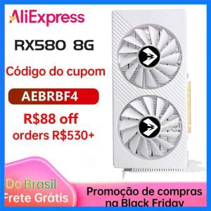 MAXSUN RX580 8GB AMD 게임용 그래픽 카드 GDDR5 256Bit 2048SP PCI Express 3.0×16 컴퓨터 6Pin 그래픽