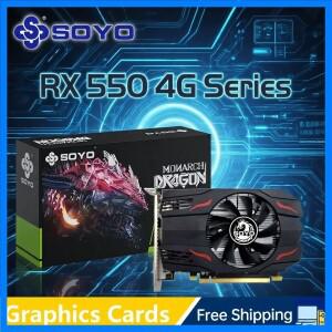 소요 AMD GPU 라데온 RX 550 4G GPU RX 560 GDDR5 컴퓨터 부품 PC 게임용 비디오 R9 370 R7 350 그래픽 카