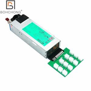 LED 조명 포함 PSU 브레이크아웃 보드 컨버터 HP 호환HSTNS-PL62 DPS-1400CB A용 12 포트 6 핀 GPU PCI-E 8