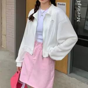 얇은 투웨이 크롭 카라 집업 LM0694 스텔스라인 바람막이 집업 여성 경량패딩 (WFK3QBK)