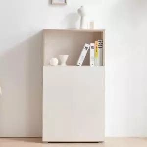 코너책장 원룸책장 거실책꽂이 31 3단 하부 도어 600