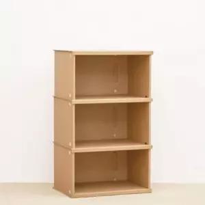 낮은책꽂이 거실책장 서재장 국산 종이 3단 조립식 가로44