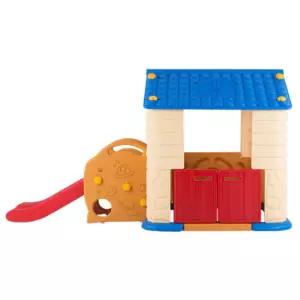 유치원용 역할놀이 하우스 미끄럼틀 블루 키즈집 유아집 생일선물 육아방 집장난감