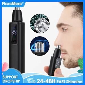 전기 코 머리 트리머 USB 충전식 디지털 다기능 얼굴 면도기 입술 눈썹 헤어 리무버 면도기