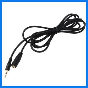 4 극 2.5mm 잭 남성-여성 직각 확장 오디오 어댑터 케이블 150cm 오디오 AUX 케이블 코드 R9UA