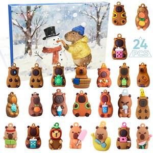 어드벤트 캘린더 2025, 카피바라 캘린더, 크리스마스 24일간의 서프라이즈, 카운트다운 선물 디어