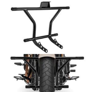 모펀 엔진 가드 크래시 바 1.25인치 프론트 하이웨이 풋페그 바, 할리 소프트테일 팻 보이 FLFB /S 스트리트 밥 로우 라이더 스포츠 글라이드 FLSB 디럭스 브레이크아웃 2018-2024 모델과 호환됨