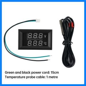 DC4-28V -40~120 ℃   디지털 전압계 온도계 자동차 오토바이 5V 12V 24V 용 1 미터 NTC 10K 온도 프로브가