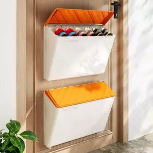 벽면 부착형 신발장 소품 벽걸이 접이식 의자 인테리어