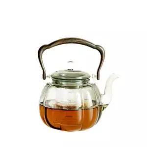 티타임 내열유리 싱위유 회색 티포트 다기 다실 1L 이상