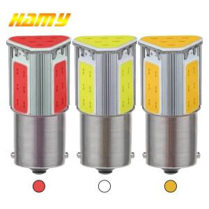 2PCS P21W BA15S 1156 BAY15D LED 전구 12V COB 7000K 흰색 자동차 테일 턴 브레이크 역방향 주차 백업 램