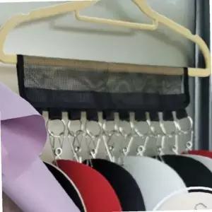 모자행거 옷걸이 설치형 모자걸이 집게 정리대