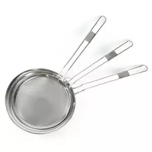 거품 제거기 조리 도구 스텐레스 뜰채 채반 고운 거름망 주방 채망