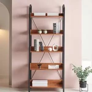 틈새책장 거실서재 낮은책꽂이 고무나무 800 8315