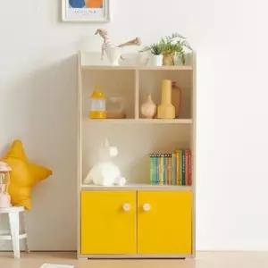 거실책장 폭좁은책장 틈새책꽂이 02 모듈 3단 2도어 600