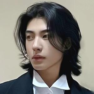 남성 긴머리 가발 장발 내추럴 통 헤어 스타일링