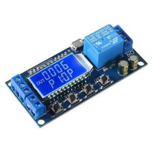 DIANN 타이머 지연 릴레이 모듈 5V 12V 24V 컨트롤러 보드 오프 사이클 0 01초-9999분 스위칭 LCD 디스플레이 지원 USB 전원 공급 장치