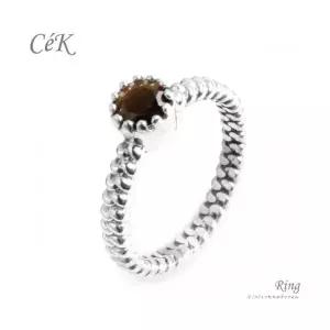 클루아조네 은반지 호안석 스터링실버 CeK R2157