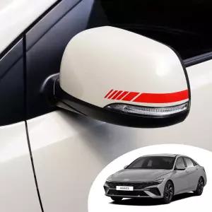 더뉴아반떼 CN7 호환 사이드 미러 휀다 리어 범퍼 도어 엣지 리플렉터 4종 컬러 반사 데칼 스티커