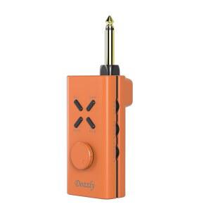 [미국배송] 도즐리 기타 헤드폰 앰프 멀티 이펙트 포켓 충전식 휴대용 미니 전기 변조 지연 리버브(오렌지)