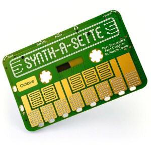 [미국배송] SYNTH-A-SETTE: 오리지널 카세트 크기의 아날로그 신디사이저. 이 포켓 신디사이저로 이동 중에도 멜로디를 재생하거나 전도성을 사용하여 나만의 바나나 키보드를 만들어 보세요