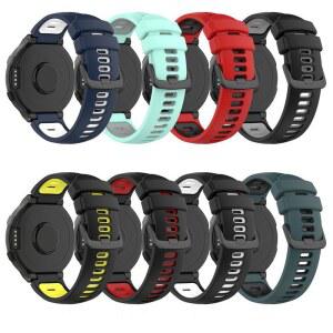시계악세사리 Garmin Forerunner 고무 스트랩 스포츠 팔찌 교체 S20 S5 S6 735XT 735 220 230 235 620 630 스마트 워치 손목 밴드