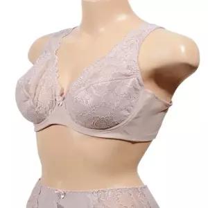 플라워 고급스러운 패턴 광폭밴드 풀컵 B컵 빅사이즈 (WFJ68XQ)