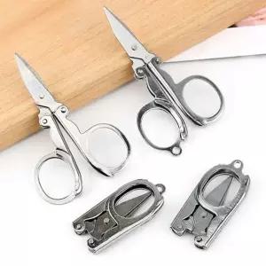 여행접는가위 낚시 사무실 키링고리 연마처리 스텐가위 소 (WFJ75LO)