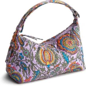 베라 브래들리 여성 프리미엄 코튼 록스버리 크레센트 숄더백