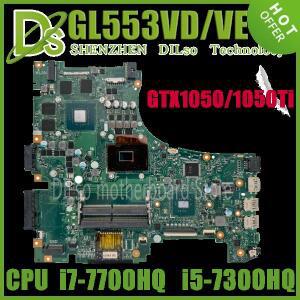 ASUS GL553VE FX53V 노트북 마더보드 I7-7700HQ GTX1050 RGB-KB 100% 테스터기용 메인보드