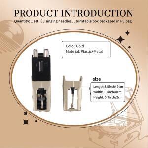 Y23A-레코드 플레이어  CrosleyVictrola  LP용 다이아몬드 스타일러스 교체 기능 포함 리뉴얼된 레코드 카