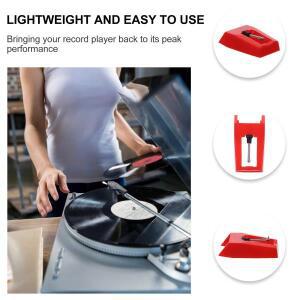 비닐 레코드 플레이어 턴테이블 교체용  2개 축음기 스타일러스