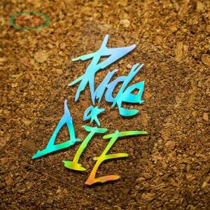 자전거 데칼 장식 프레임 스티커 '라이드 OR 다이' '셧업 레그' 탑 튜브 세트당 2개