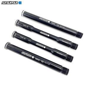 SR SUNTOUR 산악 자전거 프론트 포크 나사형 퀵 릴리즈 레버 스루 액슬 15mm100mm 110mm O.L.D 부스트 스페