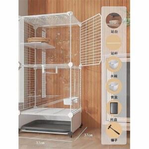 거치대 선반 새장 둥지 스탠드 앵무새 이동 3단 원형 대형