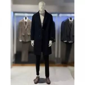 [트루젠] 트루젠 (역시즌/극소량) 네이비 캐시미어블렌드 핸드메이드 남자 롱코트 2244CL240410 (P00367414