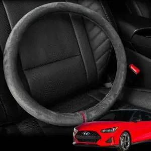 벨로스터 JS 핸들커버 스웨이드 원단 자동차 핸들카바 자동차핸들커버 차량용핸들커버