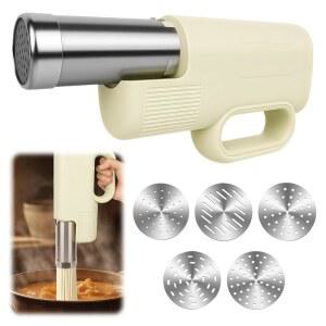 Aroally 5 in 1 자동 전기 파스타 메이커 - 홈메이드 파스타, DIY 앱암, 이디야팜, 가정용 인체공학적 그립을 갖춘 무선 국수 메이커, 조식 스토어, 레스토랑용 핸드헬