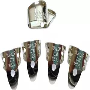 짐 던롭 니켈 실버 핑거 앤 썸픽 .018 5 /플레이어 팩