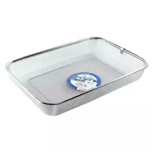 채반소쿠리 야채볼 스텐레스 사각 채반 1호