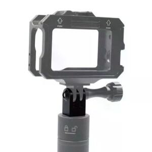 렌즈 보호 미니 1/4인치 M6 삼각대 나사 어댑터 알루미늄 모노포드 마운트 베이스 (13, 12, 9 액션 카메라