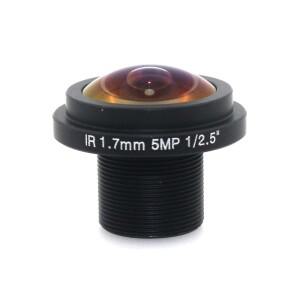 CCTV IR CCTV 카메라 렌즈, AHD 5MP 와이파이 IP 칩용, 어안 1.7mm M12 1/2.5 인치, 185 도