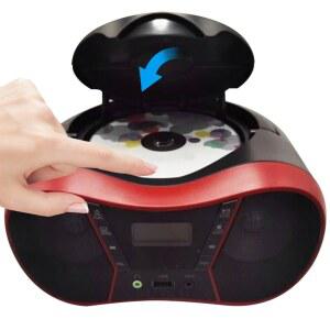 시디플레이어 CD Player Boombox with FM Radio Bluetooth Compatible USB Port Portable Stereo CD Player Boombox Backlit LCD Display MP3 Player