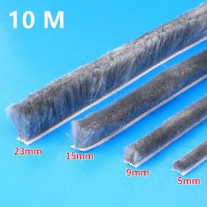 음향판 슬라이딩 옷장 문짝 먼지 씰링 스트립 창 방음 날씨 스트리핑 자체 접착 10m 브러시