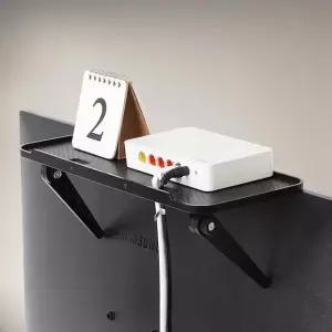 모니터거치대 중 고급형 공유기받침대수납 선반트레이 무타공선반 받침대