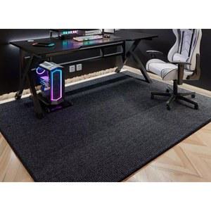 이웃에 컴퓨터 방수 의자 매트 스트라이프 팔걸이 의자깔판 사무실 의자가죽교체 정사각형 없음 방음력으로 불편함 두꺼운 90 120x80 x 깔개 90cm 그레이 싱글